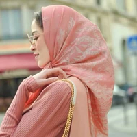 Buttonscarves El Mar Minorca Voal Square Coral