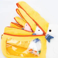 Pelican Cute Pencil Cases Plush makeup bag Pen Bag Stationery Storage Bag Zero Wallet Cartoon Pencil Pouch School Supplies