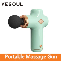 Youpin Yesoul Wireless Fascia Gun Mini Muscle Relaxer With 4 Various Heads Type c Rechargeable Massage Gun for Parents Gift