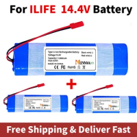 100% Original 14.4V 12800mah Battery For ILIFE V50 V55 V8s V3s Pro V5s Pro V8s X750 Robot Vacuum Cleaner Battery