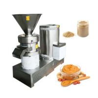 Electric Edible Cacao Beans Making Colloid Equipment Peanut Butter Mill Grinder Processing Liquid Cocoa Bean Grinding Machine