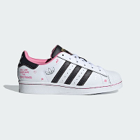 Adidas Superstar J [IF3561] 大童 休閒鞋 經典 貝殼頭 HELLO KITTY 聯名 白粉黑