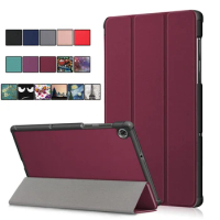 50pcs/lot For Tab M10 HD(2nd Gen) TB-X306X Case Custer Series Leather Case With Stand For Lenovo Tab M10 FHD Plus TB-X606F