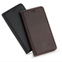 Top Grade Cowhide Genuine Leather Magnetic Phone Case For Sony Xperia Z5 Premium/Sony Xperia Z5 Compact Holster Card Slot Capa