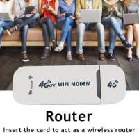 USB WiFi Adapter 4G Mobile WiFi Router Portable Wireless Network Hotspot Adapter Supports 10 Device Connections