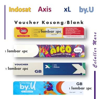 Voucher Kosong All Operator Telkomsel Indosat XL Axis Smartfren Tri Voucher Kosongan Indosat