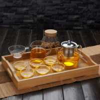 花茶壺茶具套裝小型家用透明過濾便攜茶藝中式泡茶壺玻璃耐高溫