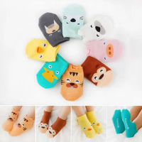 Soft kids non-slip cotton baby socks with cute pattern, girls boys socks three-dimensional cartoon animal cute socks