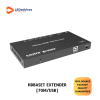 18Gbps HDBaseT 3.0 Extender 70m 230ft with USB2.0 4K60 HDMI Extender HDMI2.0 Via CAT6/6a DVD UHTV Amplifier Home Theater