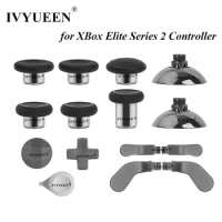 IVYUEEN Magnetic Analog ThumbSticks Grips for XBox One Elite Series 2 Controller Swap Sticks Caps Metal Dpads Paddle Buttons