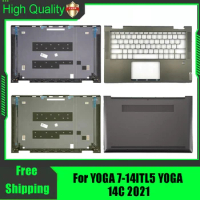 For Lenovo YOGA 7-14ITL5 YOGA 14C 2021 Laptop LCD Rear Lid Back Top Coverl Palmrest Upper Bottom Base Case Housing Grey Green