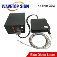 WaveTopSign Blue Diode Laser Module 444nm 30W for Laser Cutting and Engraving Machine