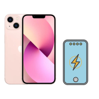 iPhone 13 128G 粉色+品牌行動電源