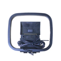 Mini Universal FM/AM Loop Antenna for Sony Sharp Chaine Stereo AV Receiver Systems Connector Receiver signal receiving line