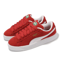 【PUMA】休閒鞋 Suede XL 男鞋 女鞋 紅 白 麂皮 復古 板鞋 情侶鞋(395205-03)