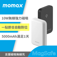 Momax Q.mag power磁吸式無線充電行動電源5000mAh_附線(2色)