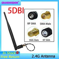 2.4G WIFI Antenna pbx wireless 5dbi Aerial SMA Male connector wi fi antena 21cm ipex cable antenne wi-fi Wireless Router antenas