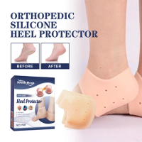 1 Pair Heel Spur Foot Skin Care Protector Silicone Heel Cover Washable Relief Plantar Fasciitis Foot Care Accessories