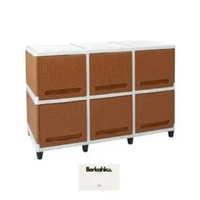 [PROMO PRODUK] Murah Lemari Pakaian Baju Plastik triple club flip 2 susun Rak TV Rotan Buffet TV 6 k