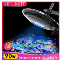 ZETLIGHT UFO A8/Z8 90W WIFI Programable Saltwater Sea Water Aquarium LED Light Marine Lights Coral Reef Fish Tank Lighting