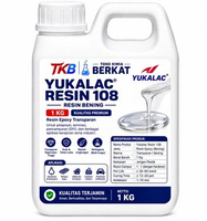 Resin 108 Yukalac Resin Bening - 1 kg - Dengan Katalis