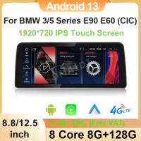 Android 13 Car Blue-tooth Carplay For BMW 3 Series E90 E91 5 Series E60 E61 Video Player Monitor Central Multimedia