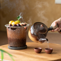 免運 戶外烤爐圍爐煮茶 圍爐煮茶一整套茶壺碳烤爐家用陶瓷茶爐煮茶器日式室內溫茶具套裝