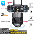 V380 Pro Waterproof 16MP Kamera CCTV Outdoor Dual Lens Berwarna Full ColorVu
