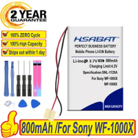 Top Brand 100% New 800mAh Battery for Sony WF-1000X Headset 2 Lines Batteries