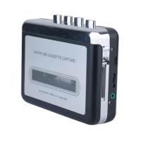 Mini walkman player cassette tape to cd MP3 USB casstte converter, convert analog audio to MP3 WMV format through computerR
