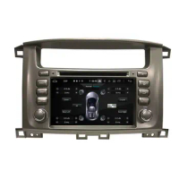 7" 2 Din Android 10.0 PX6 Car Radio For Toyota Lander Cruiser 100 Car DVD Player 6 Core 4+64G Audio Multimedia Player Stereo DSP