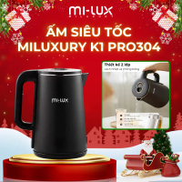 Ấm điện thông minh Tùy chỉnh 5 Chế độ Nhiệt MILUXURY K1 PRO 304 đun nước, pha trà, pha sữa