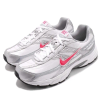 【NIKE 耐吉】慢跑鞋 Initiator 低筒 運動 女鞋 基本款 路跑 透氣 舒適 球鞋 白 銀(394053-101)