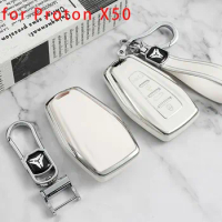 For Proton X50 X 50 Binyue TPU Car Remote 4Button Key Cover Case Shell Fob Bag Keychain Protector Accessories