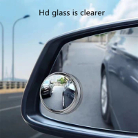 Auto rearview mirror Small round mirror glass adjustable super clear infinity auxiliary reversing reflector car accessories