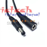 by dhl or ems 500pcs DC Power Female to Male Plug Cable adapter DC extension cord 5M 5 Meter 16.4FT 5.5mm x 2.1mm