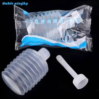 Suntikan Enema Pembersih Enema Cleaner Douching BDSM Pembersih Anus Putih