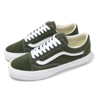 【VANS】休閒鞋 Lx Old Skool 男鞋 軍綠 白 帆布 低筒 經典 板鞋(VN000D56KCZ)