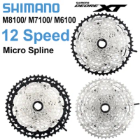 Shimano SLX XT Deore M8100 M7100 M6100 12 Speed Cassette Micro Spline K7 12V Sprocket 10-51T MTB Freewheel 12S Bicycle Ratchet