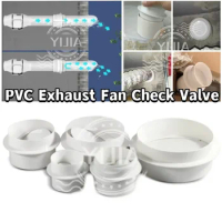 PVC Exhaust Fan Check Valve Draft Blocker Damper Ventilation Grill Draught Back Shutter for Inline Ducting Home Pipe Fittings