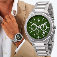 MASERATI 瑪莎拉蒂 Stile系列 三眼計時手錶 送禮推薦 R8873642011