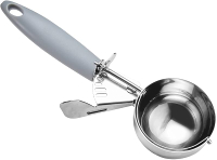 Portion Scoop 4 OZ & 8 Tbsp Scooper # 8 Disher Grey Handle for Portion Control Cookie Dough & Cupcak