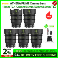 NiSi ATHENA Prime 14mm T2.4 / 25mm/35mm/50mm/85mm T1.9 Full-Frame Cinema Lens for Sony E PL Mount for Canon RF Mount