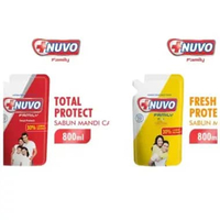 NUVO Sabun Mandi Cair 825ml 825 ML MILD/biru