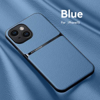 Magnetic Leather Case For iphone 13 12 15 14 11 Pro Max Plus Shockproof Camera Protection Shell Cover Case For Apple XS X XR