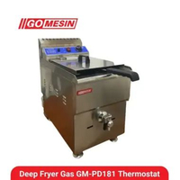 Gomesin GM-PD181 Gas Deep fryer With Thermostat - Mesin Penggorengan 17 Liter