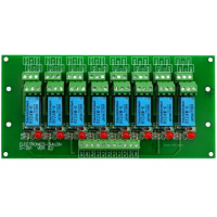 Electronics-Salon 8 Channel DPDT Signal Relay Module Board (Operating Voltage: DC 24V)