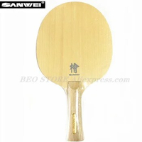 SANWEI H10 Table Tennis Blade (1-Ply HINOKI) Solid Cypress H-10 Hinoki Original SANWEI Ping Pong Bat Paddle