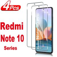 2/4Pcs Tempered Glass For Redmi Note 10 10S 4G Screen Protector for Redmi Note 10 5G Note 10 ProGlass