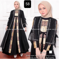 Abaya premium terbaru gamis arab abaya turkey bordir 58